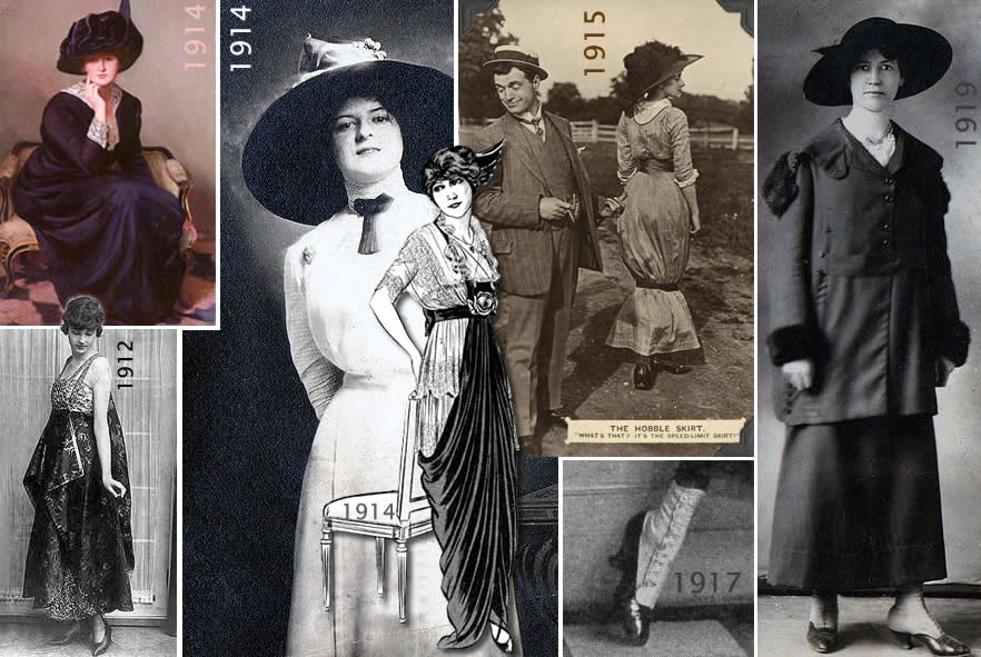 moda e estilo 1910-1919