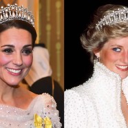 COM VESTIDO BRILHANTE, DUQUESA DE CAMBRIDGE USA TIARA FAVORITA DA PRINCESA DIANA EM NOITE DE GALA